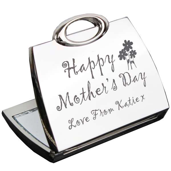 Modal Additional Images for Personalised Happy Mothers Day Compact Mirror