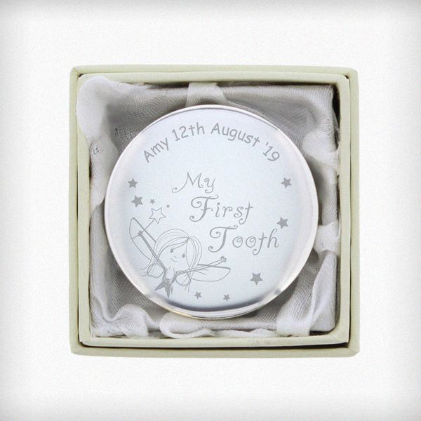 (image for) Personalised Fairy My First Tooth Trinket Box - Click Image to Close