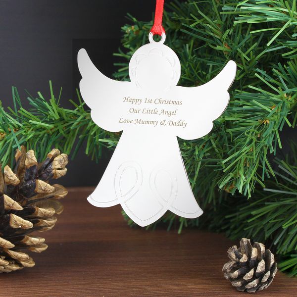 (image for) Personalised Angel Tree Decoration - Click Image to Close