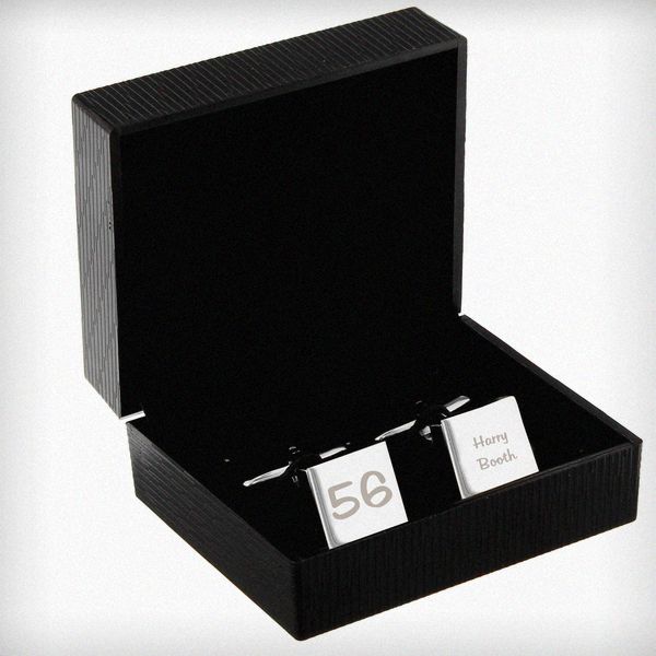 Modal Additional Images for Personalised Big Age Cufflinks