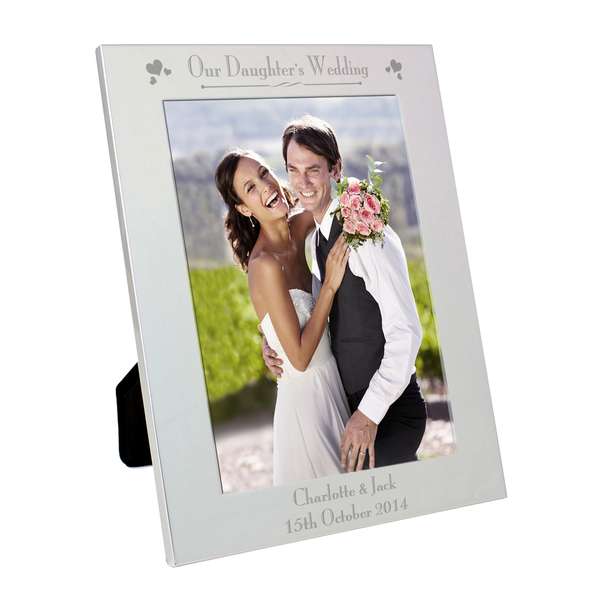 Modal Additional Images for Personalised Silver 5x7 Decorative Our Daughters Wedding Photo F