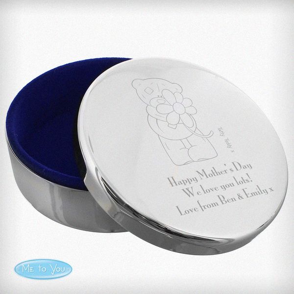 Modal Additional Images for Personalised Me to You Flower Round Trinket Box