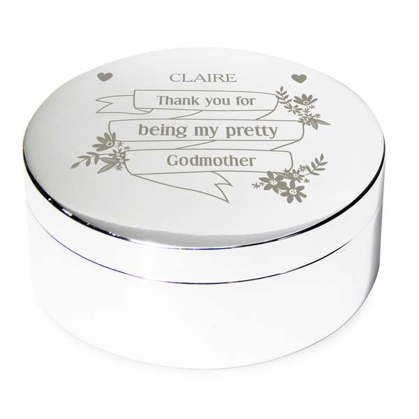Modal Additional Images for Personalised Garden Bloom Round Trinket Box