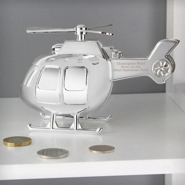 (image for) Personalised Helicopter Money Box - Click Image to Close