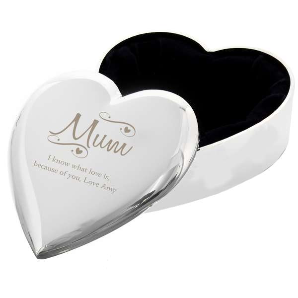 (image for) Personalised Mum Swirls & Hearts Trinket Box - Click Image to Close