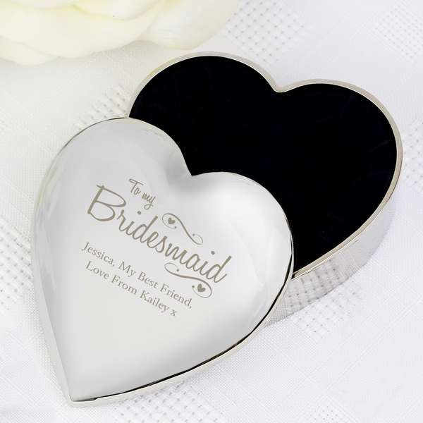 Modal Additional Images for Personalised Bridesmaid Swirls & Hearts Trinket Box