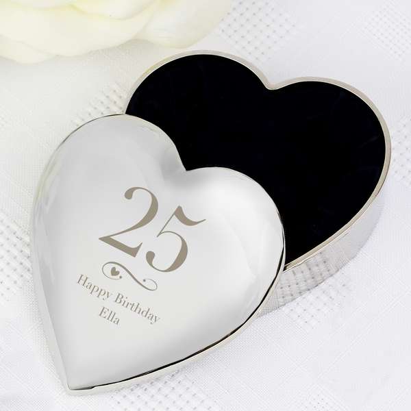 (image for) Personalised Big Age Heart Trinket Box - Click Image to Close