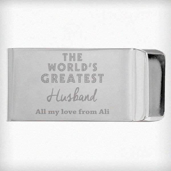 (image for) Personalised 'World's Greatest' Money Clip - Click Image to Close