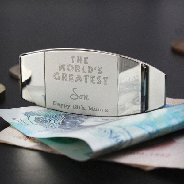 Modal Additional Images for Personalised 'World's Greatest' Money Clip