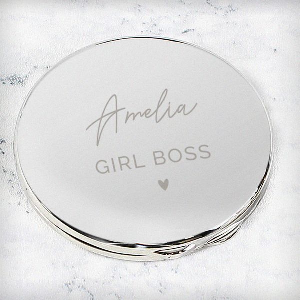 (image for) Personalised Beautiful Compact Mirror - Click Image to Close