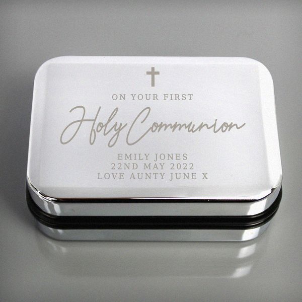 (image for) Personalised First Holy Communion Necklace Box