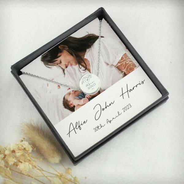 Modal Additional Images for Personalised Photo Upload Necklace and Box
