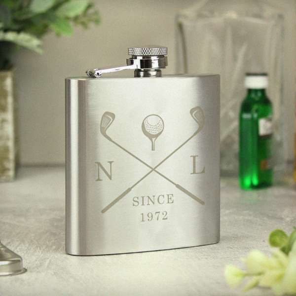 Modal Additional Images for Personalised Golf Hip Flask