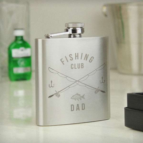 (image for) Personalised Fishing Hip Flask - Click Image to Close