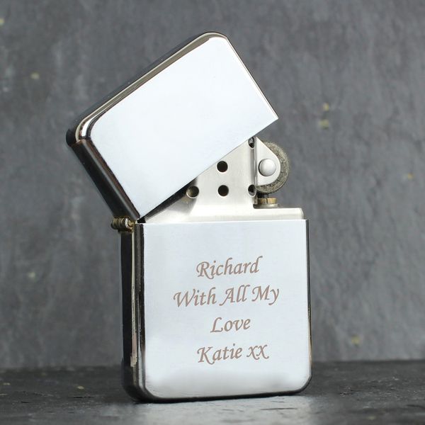 (image for) Personalised Silver Lighter - Click Image to Close
