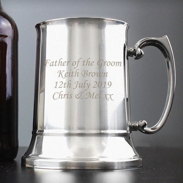 (image for) Personalised Stainless Steel Tankard - Click Image to Close
