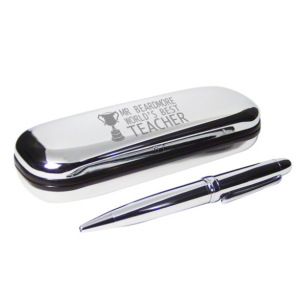 (image for) Personalised Teacher Trophy Pen and Box Set