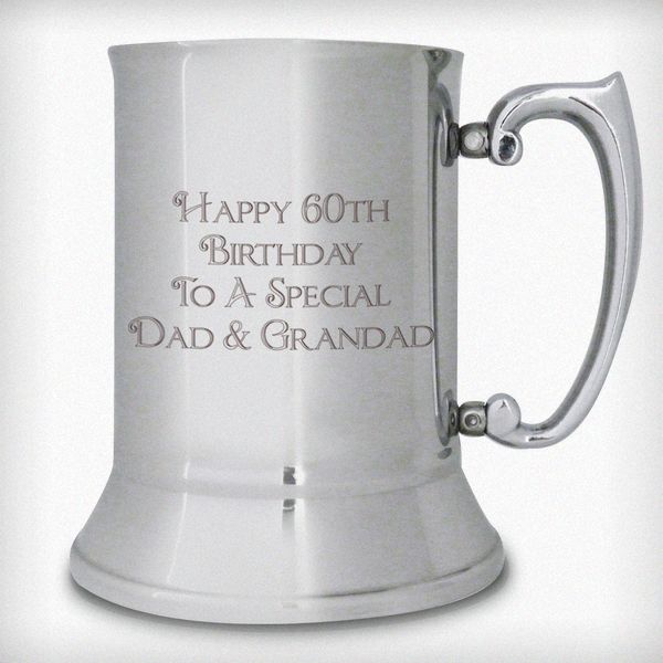 (image for) Personalised Bold Message Stainless Steel Tankard - Click Image to Close