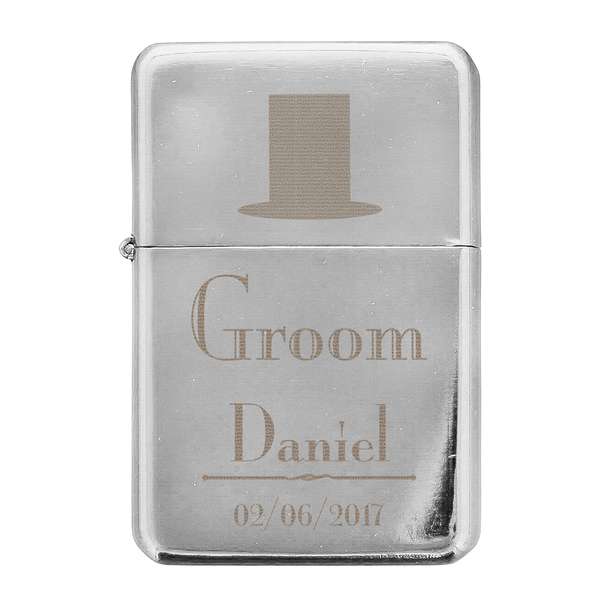 Modal Additional Images for Personalised Decorative Wedding Groom Lighter