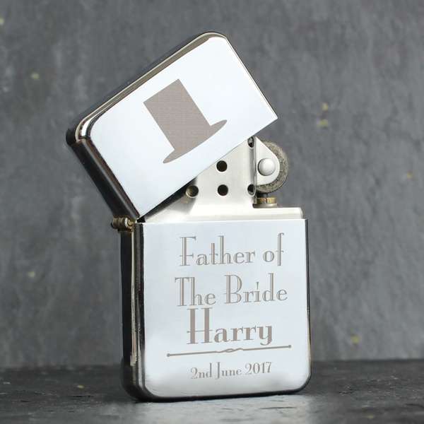 (image for) Personalised Decorative Wedding Father of the Bride Lighter - Click Image to Close