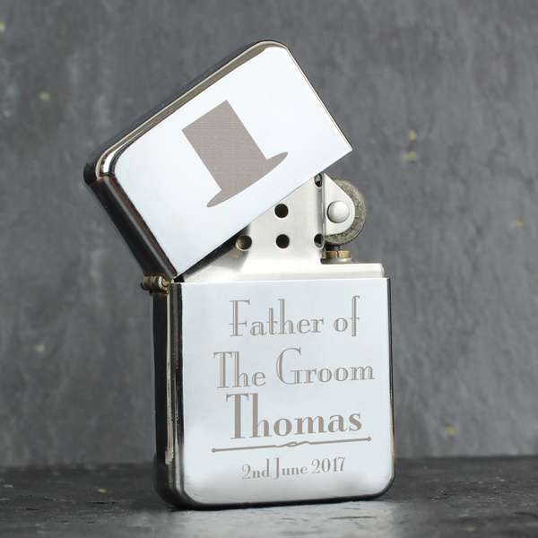 (image for) Personalised Decorative Wedding Father of the Groom Lighter - Click Image to Close