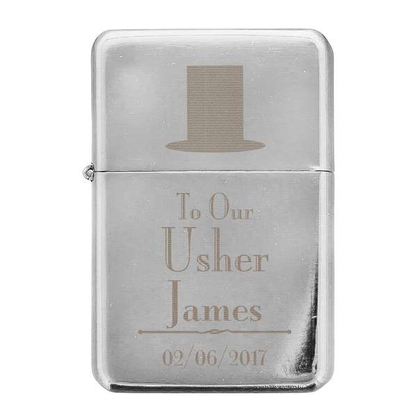 (image for) Personalised Decorative Wedding Usher Lighter - Click Image to Close