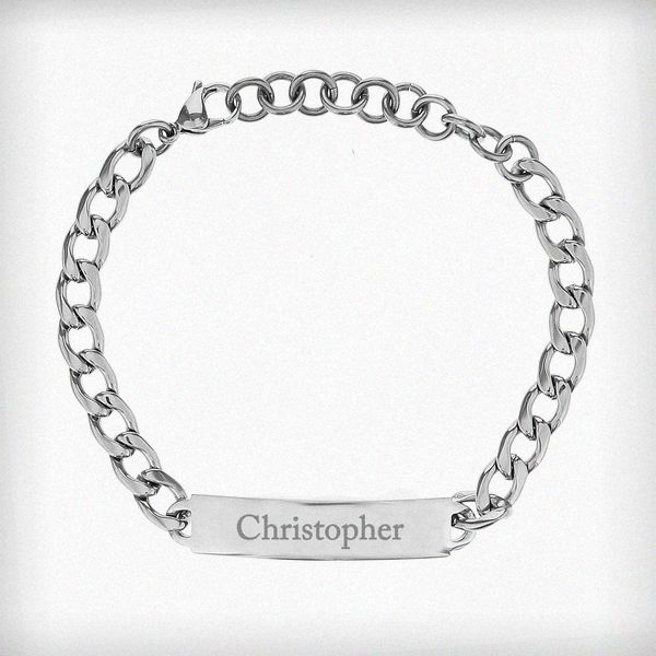 (image for) Personalised Stainless Steel Unisex Bracelet - Click Image to Close