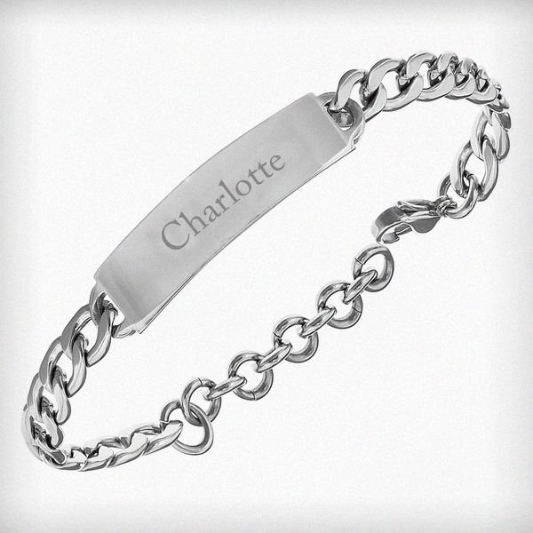 (image for) Personalised Stainless Steel Unisex Bracelet - Click Image to Close
