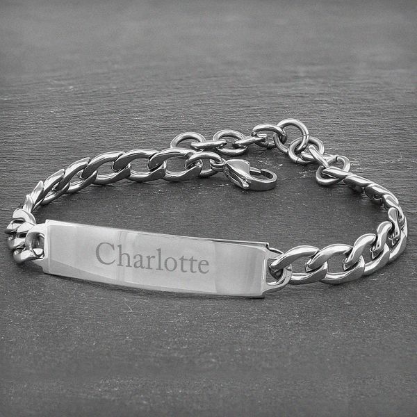 Modal Additional Images for Personalised Stainless Steel Unisex Bracelet