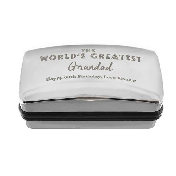 (image for) Personalised 'The World's Greatest' Cufflink Box - Click Image to Close