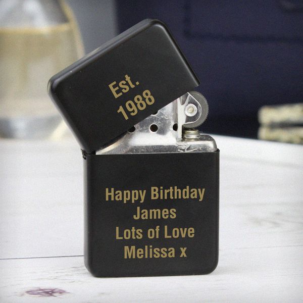 (image for) Personalised Black Lighter - Click Image to Close