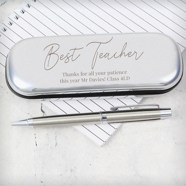 Modal Additional Images for Personalised Free Text Pen and Box Set