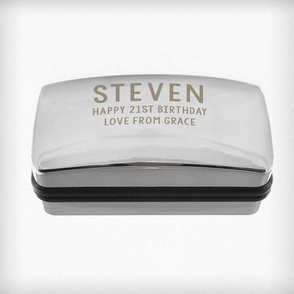 (image for) Personalised Free Text Cufflink Box - Click Image to Close