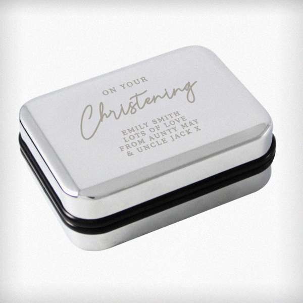 Modal Additional Images for Personalised Christening Necklace Box