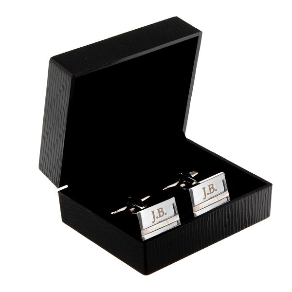 Modal Additional Images for Personalised Mother of Pearl Cufflinks