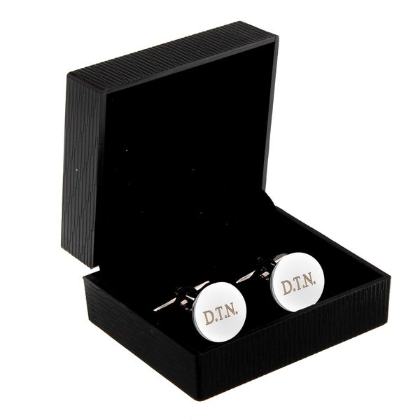 (image for) Personalised Round Cufflinks - Click Image to Close