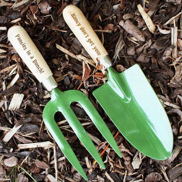 (image for) Personalised Fork & Trowel Set - Click Image to Close