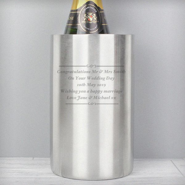 (image for) Personalised Any Message Wine Cooler - Click Image to Close