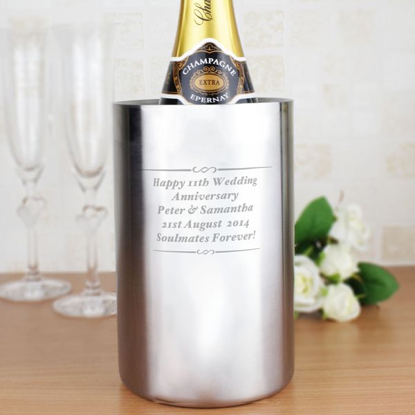 (image for) Personalised Any Message Wine Cooler - Click Image to Close