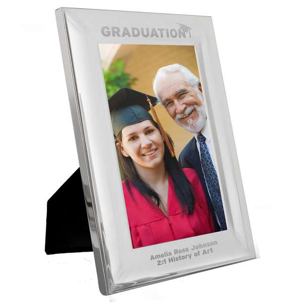 Modal Additional Images for Personalised Silver 4x6 Graduation Photo Frame
