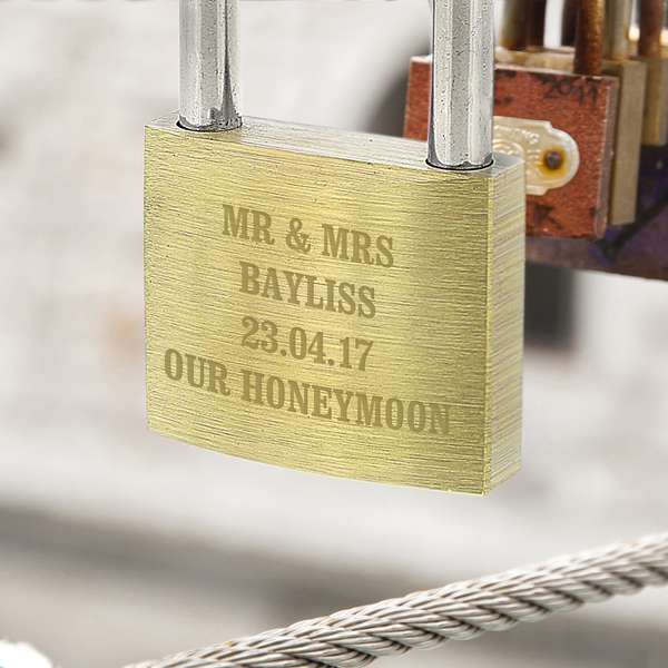 Modal Additional Images for Personalised Any Message Padlock