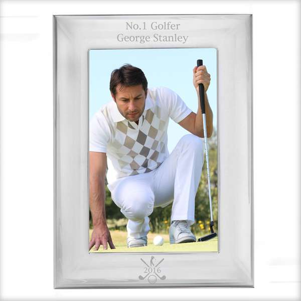 Modal Additional Images for Personalised Silver Golf 6x4 Photo Frame