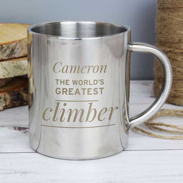 (image for) Personalised 'Any Message' Metal Mug - Click Image to Close