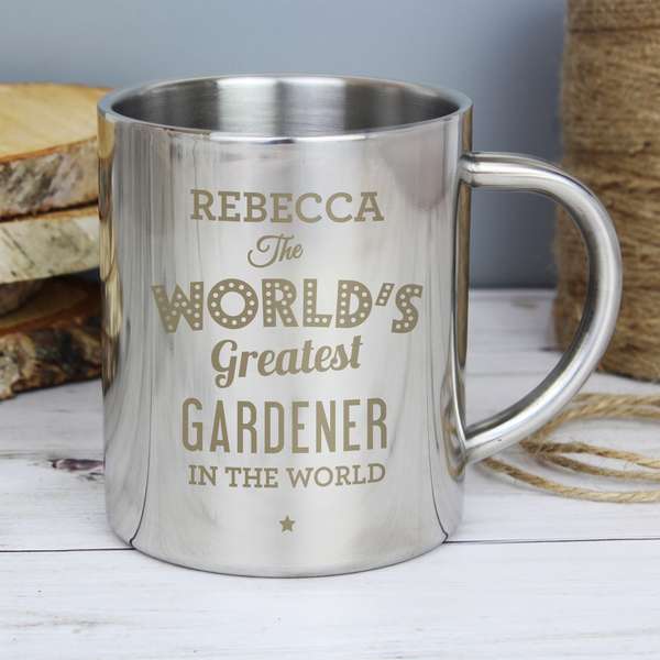 (image for) Personalised 'The World's Greatest' Metal Mug - Click Image to Close