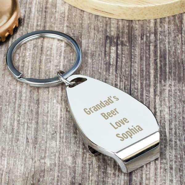 Modal Additional Images for Personalised Any Message Bottle Opener Keyring
