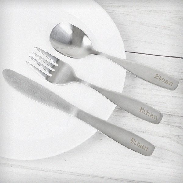 (image for) Personalised 3 Piece Cutlery Set - Click Image to Close