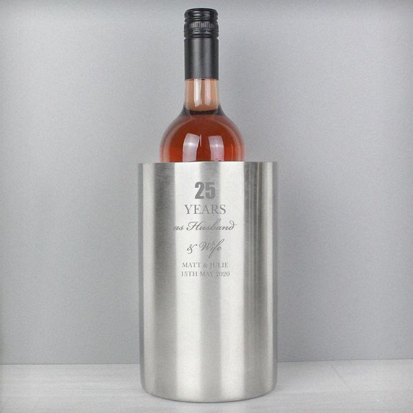 (image for) Personalised Anniversary Wine Cooler - Click Image to Close