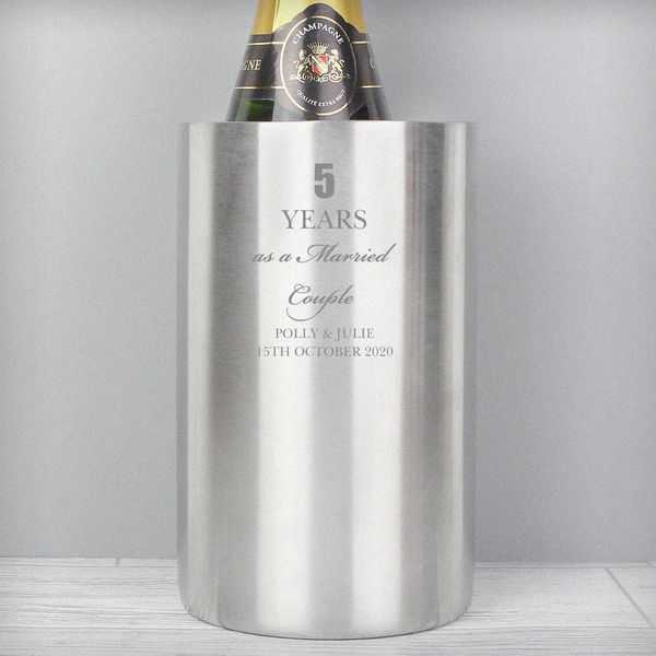 (image for) Personalised Anniversary Wine Cooler - Click Image to Close