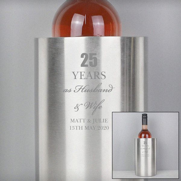 Modal Additional Images for Personalised Anniversary Wine Cooler