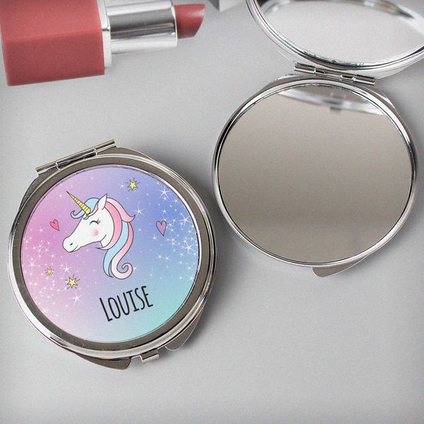 (image for) Personalised Unicorn Compact Mirror - Click Image to Close
